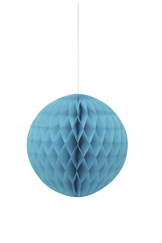 Unique Party - 20cm Teal Tissue Paper Honeycomb Ball