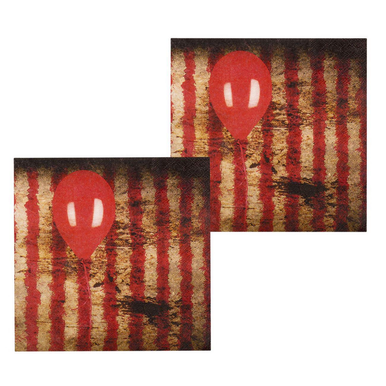 Boland 12 Napkins Horror Clown Multi-Coloured