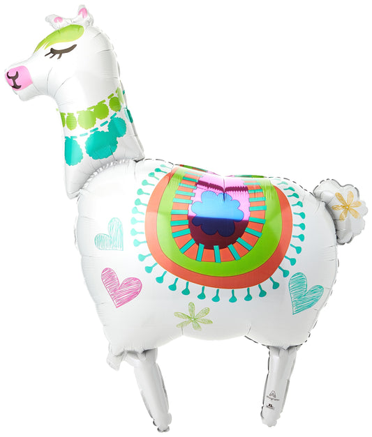 Llama SuperShape XL Foil Balloon 28"/71cm x 41"/104cm P35