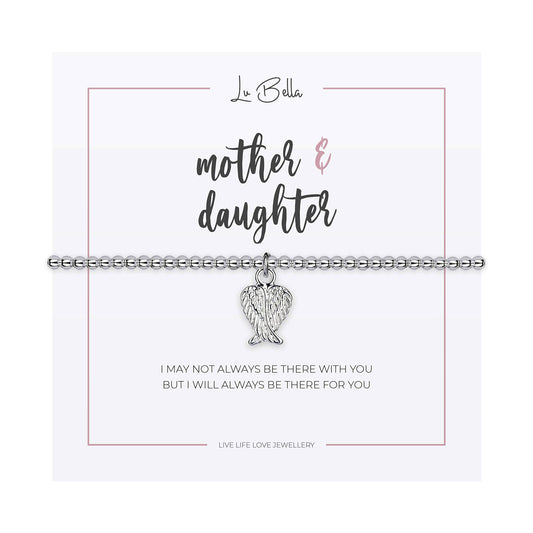 Lu Bella Mother Daughter Wings Charm Bracelet