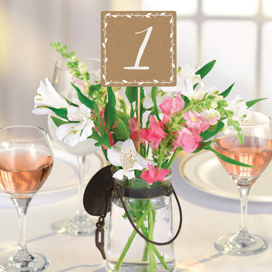 Amscan Rustic Table Number Picks /12