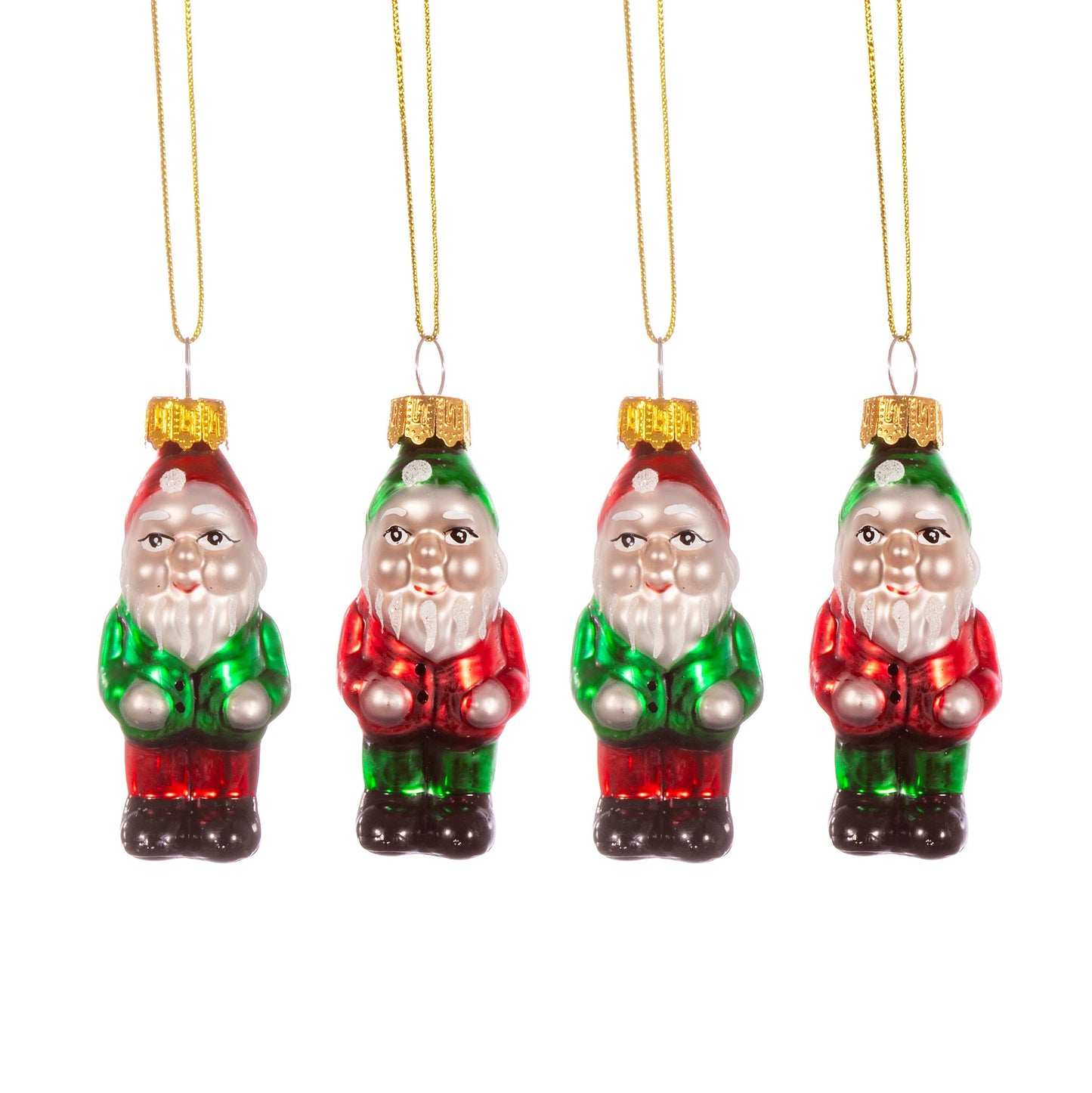 Sass & Belle Gnome Shaped Bauble - Set of 4