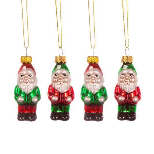 Sass & Belle Gnome Shaped Bauble - Set of 4