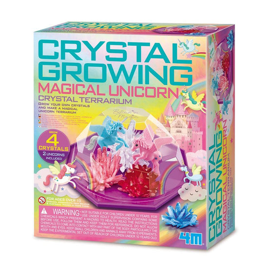 4M 403928 Crystal Growing Unicorn Land Terrarium, Mixed Colours