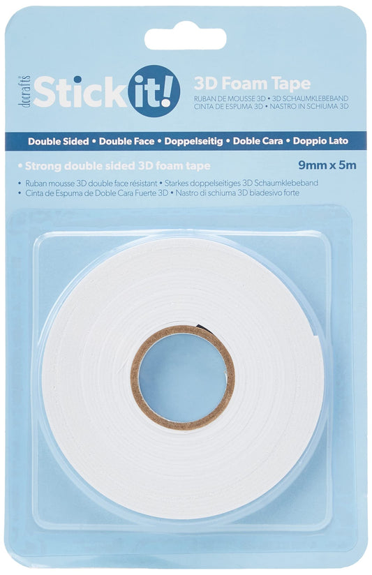 Stick it! Foam Tape, White, One Size