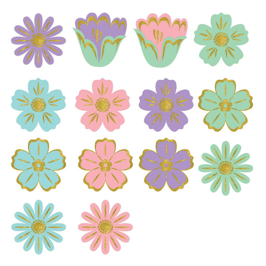 Amscan Easter Flower Glitter Cut-Outs