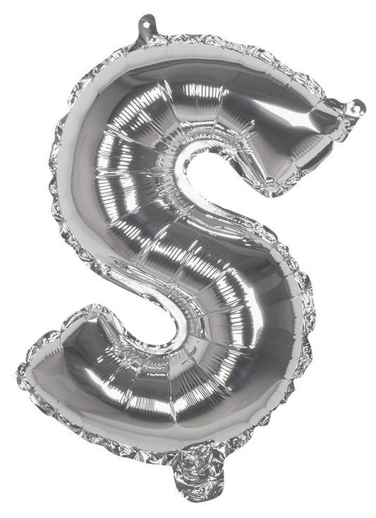 Boland Balloon Letter 'S' (36cm), Silver