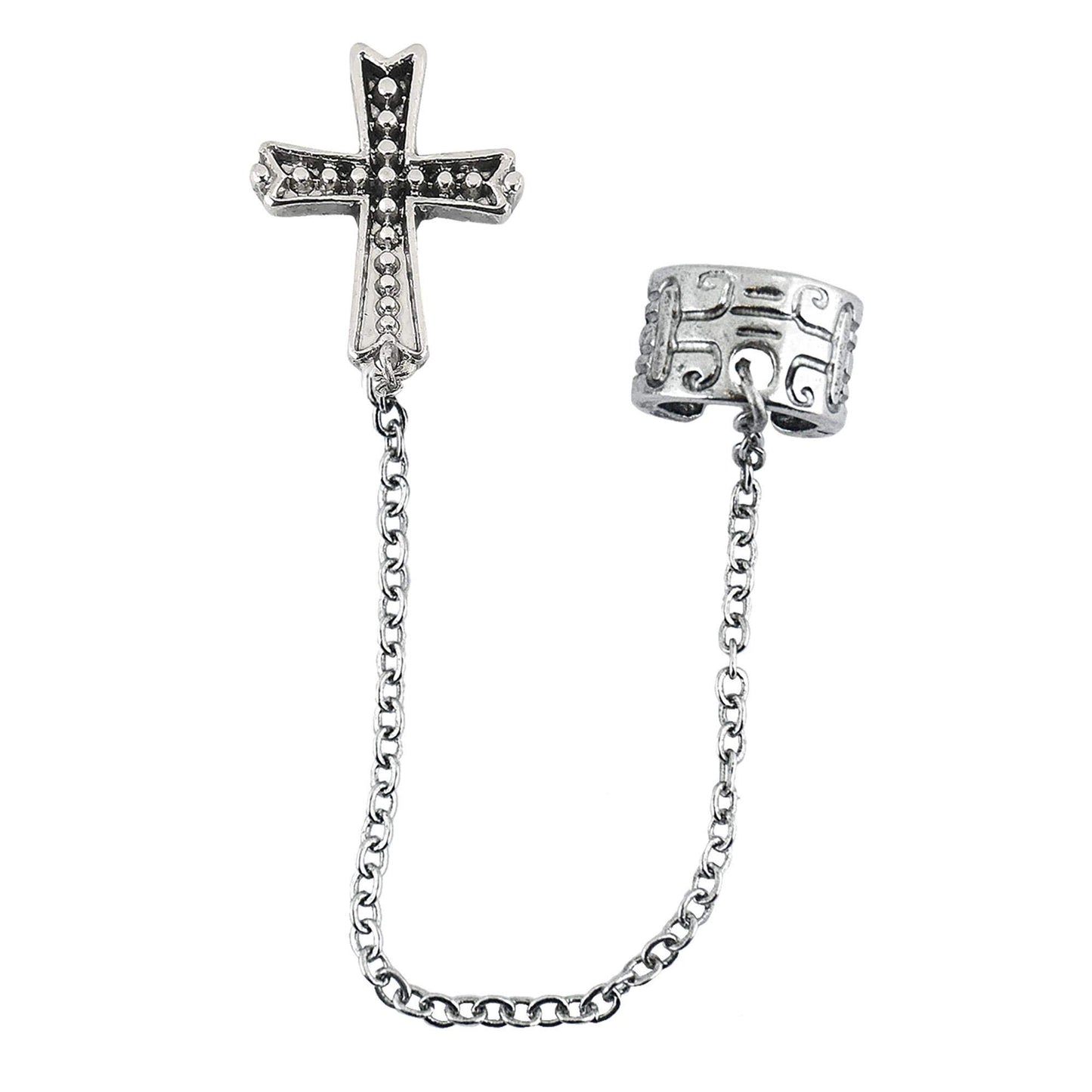 Widmann Gothic Cross Earrings Gothic Jewellery for Fancy Dress Costumes Accessories Accessory