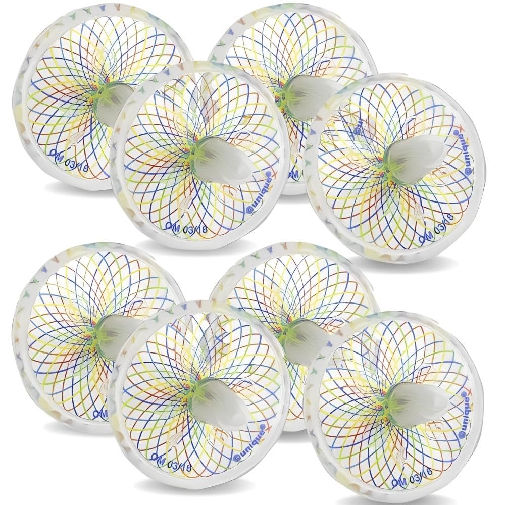 Unique Party - Glow in the Dark Spinning Top Party Bag Fillers, Pack of 8