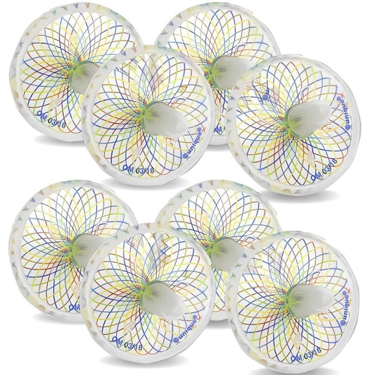 Unique Party - Glow in the Dark Spinning Top Party Bag Fillers, Pack of 8