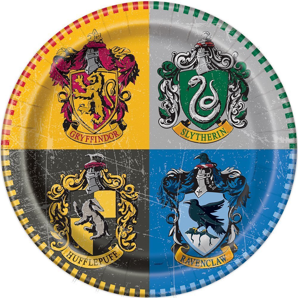 Unique Party - 21.9 cm Harry Potter Party Plates, Pack of 8