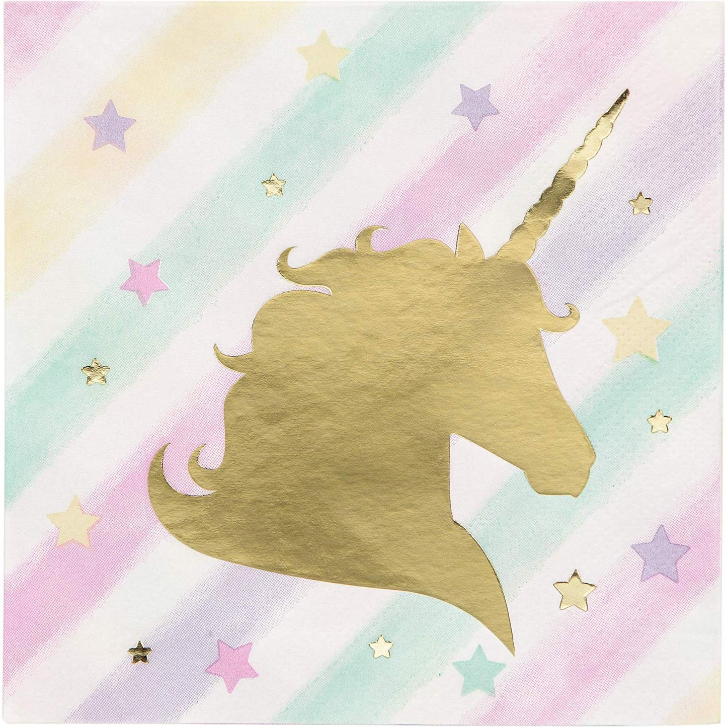 Creative Party Unicorn Theme Beverage Napkins