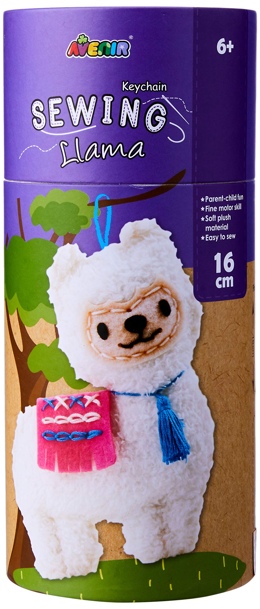 Avenir Sewing Keychain Llama, Multi Colour