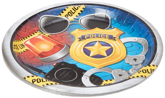 Creative Party Police Party Theme Paper Dinner Plates