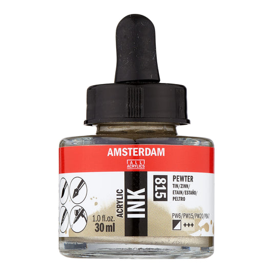 Amsterdam Acrylic Ink 30ml (815 Pewter)