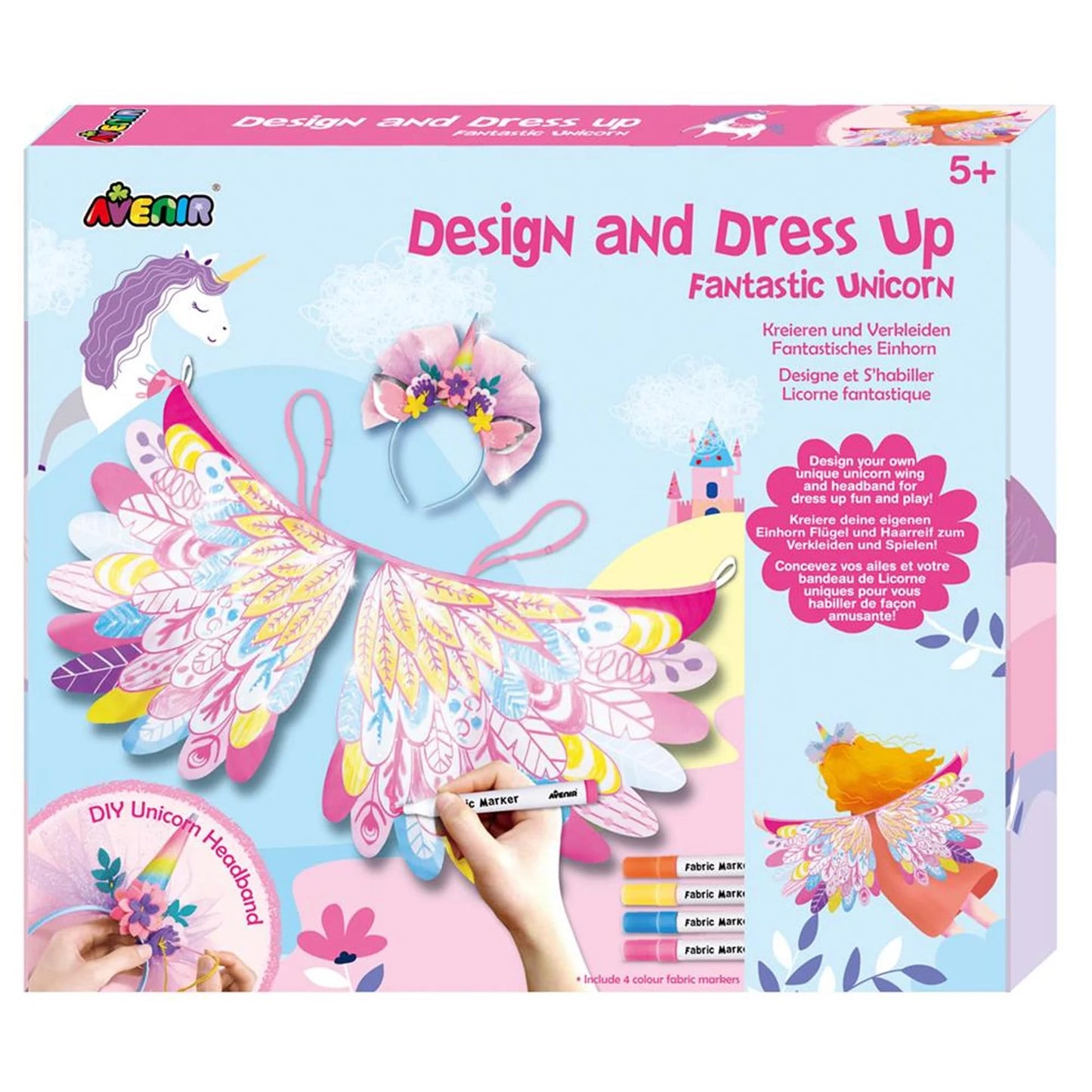 Avenir CH201770 Design and Dress Up Fantastic Unicorn Wings & Headband