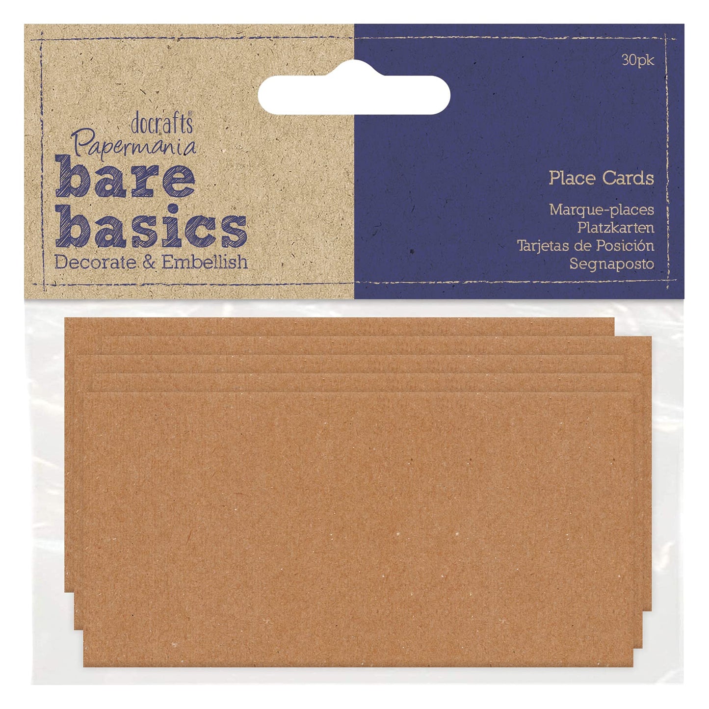 Bare Basics Place Cards, Brown