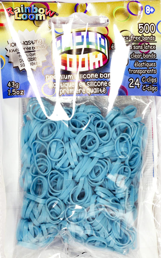 Rainbow Looms 494 B0233 EA Alpha Bands-Turquoise (500 x Bag)