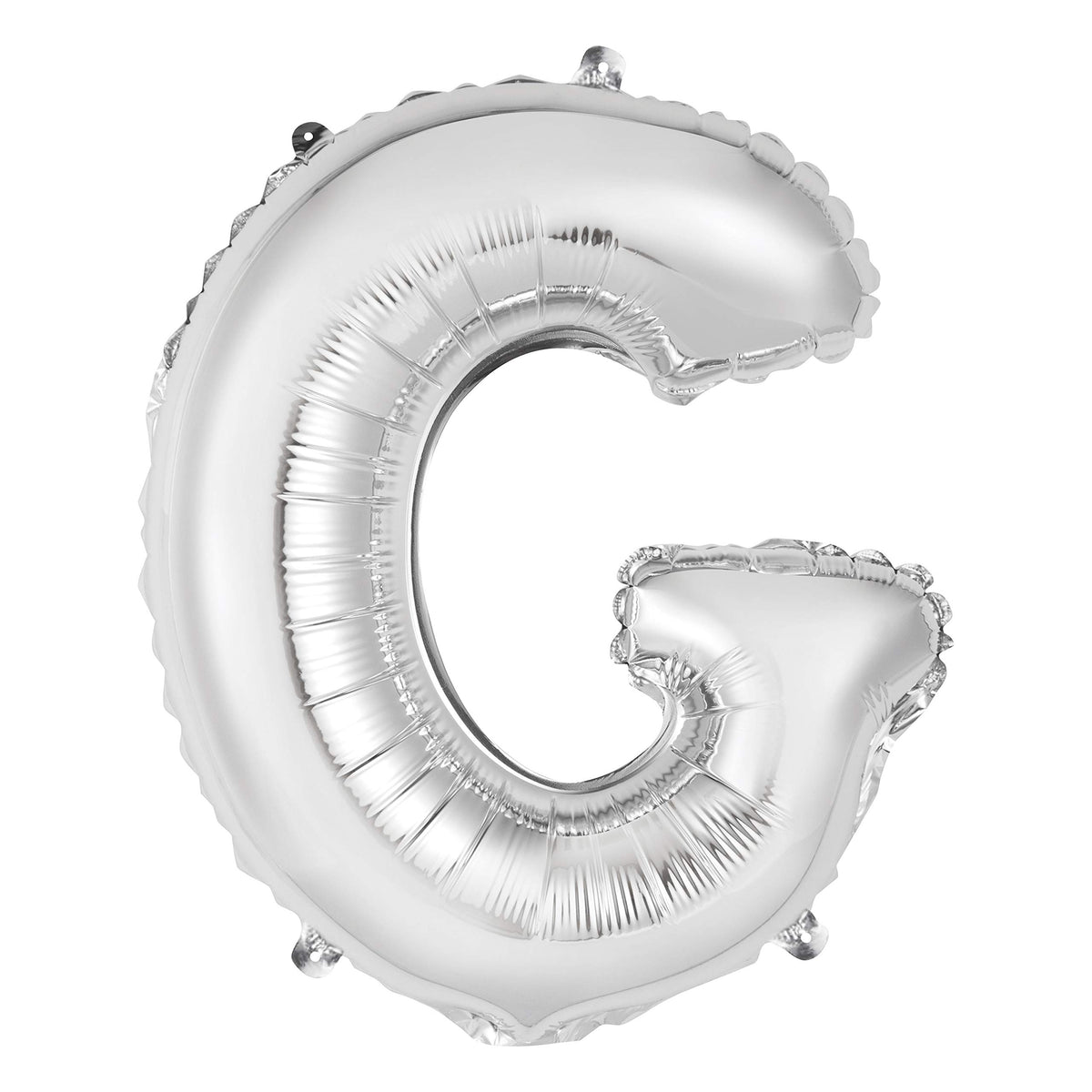 Pretty Foil 14" Balloon | Silver Letter G Shaped