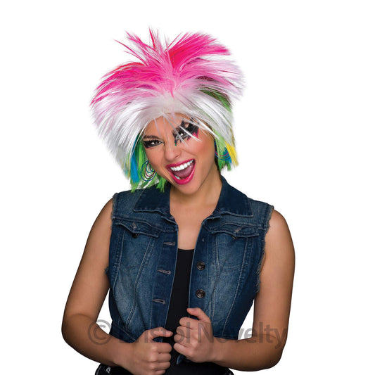 Bristol Novelty BW734 80���s Pop Icon Wig | for Women | Multicolor 80's Female, Multi-Colour, One Size