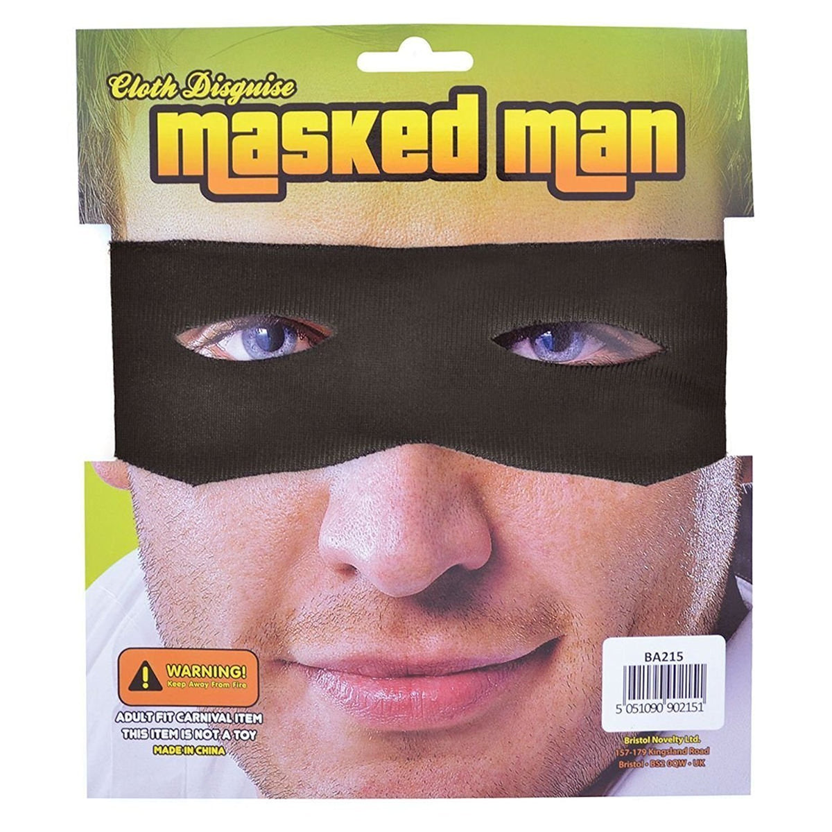 Masked Bandit Zorro Cloth Mask Fancy Dress