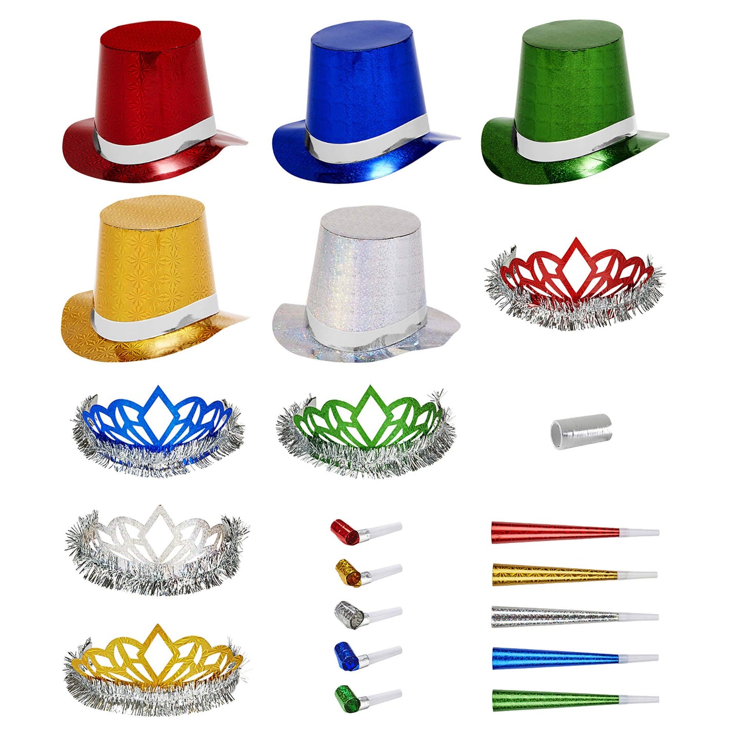 New Year Party Kit Multi 10 Person Accessory for Fancy Dress