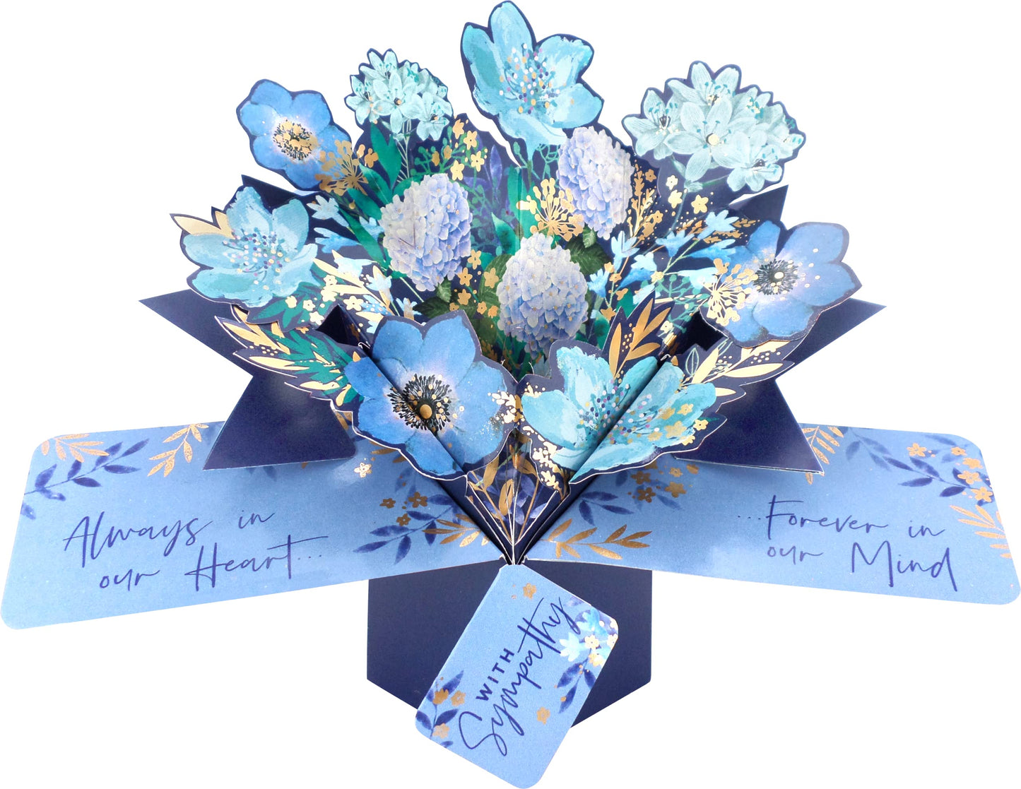 With Sympathy In Our Heart Pop-Up Greeting Card Second Nature 3D Pop Up Cards