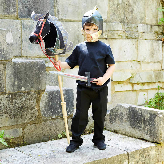 Child Boys Hobby Horse Set (Knight)