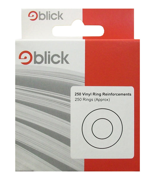 Blick Reinforcement Rings, White, Vinyl, Circular, 250 Labels, for Home, Office, Family, School