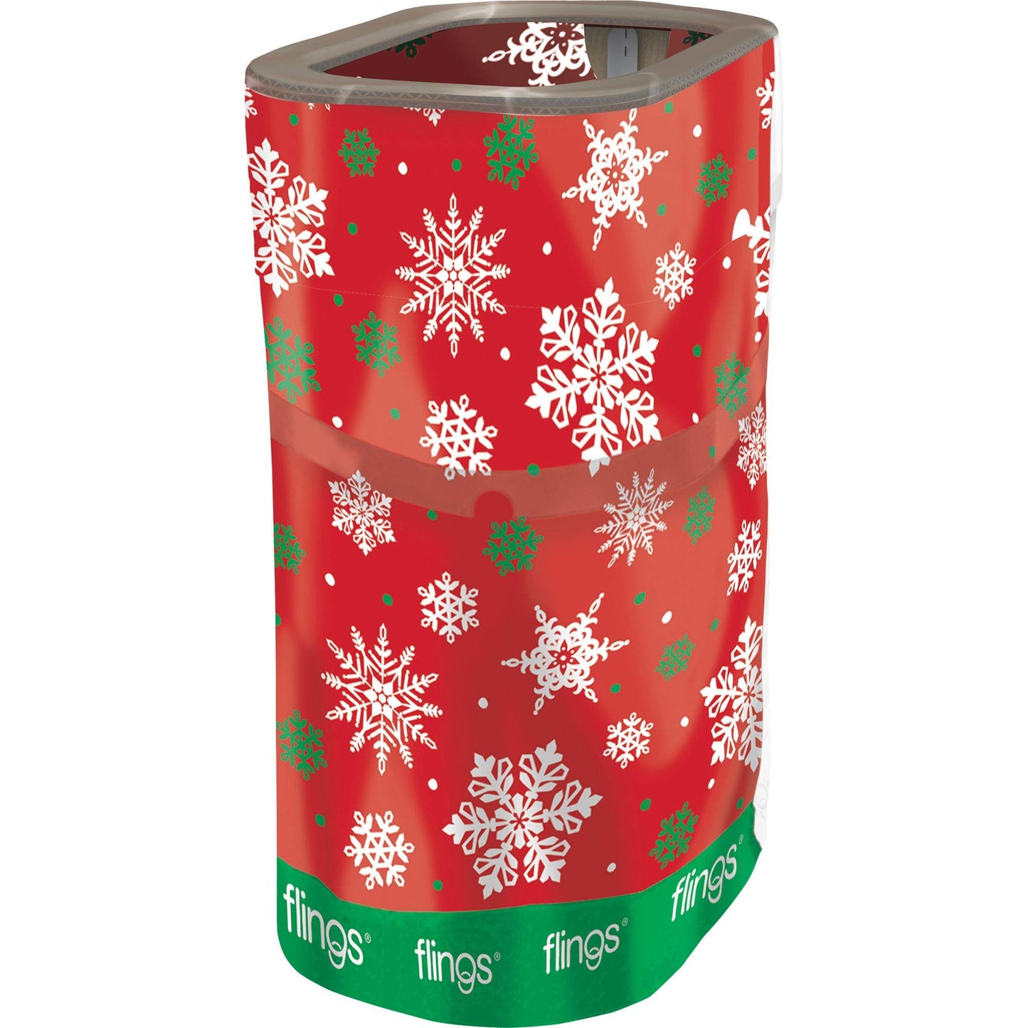 Amscan Fling Bin Xmas Snowflake