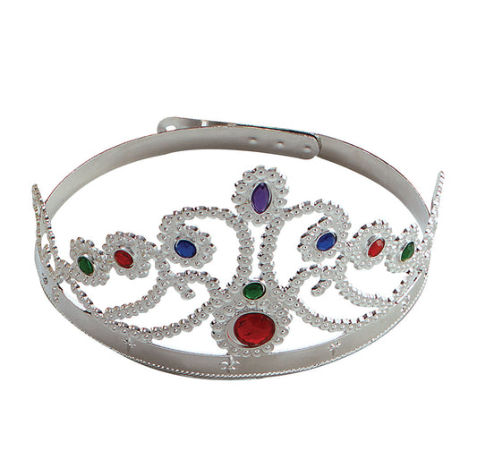 Bristol Novelty Queens Crown, Silver, One Size