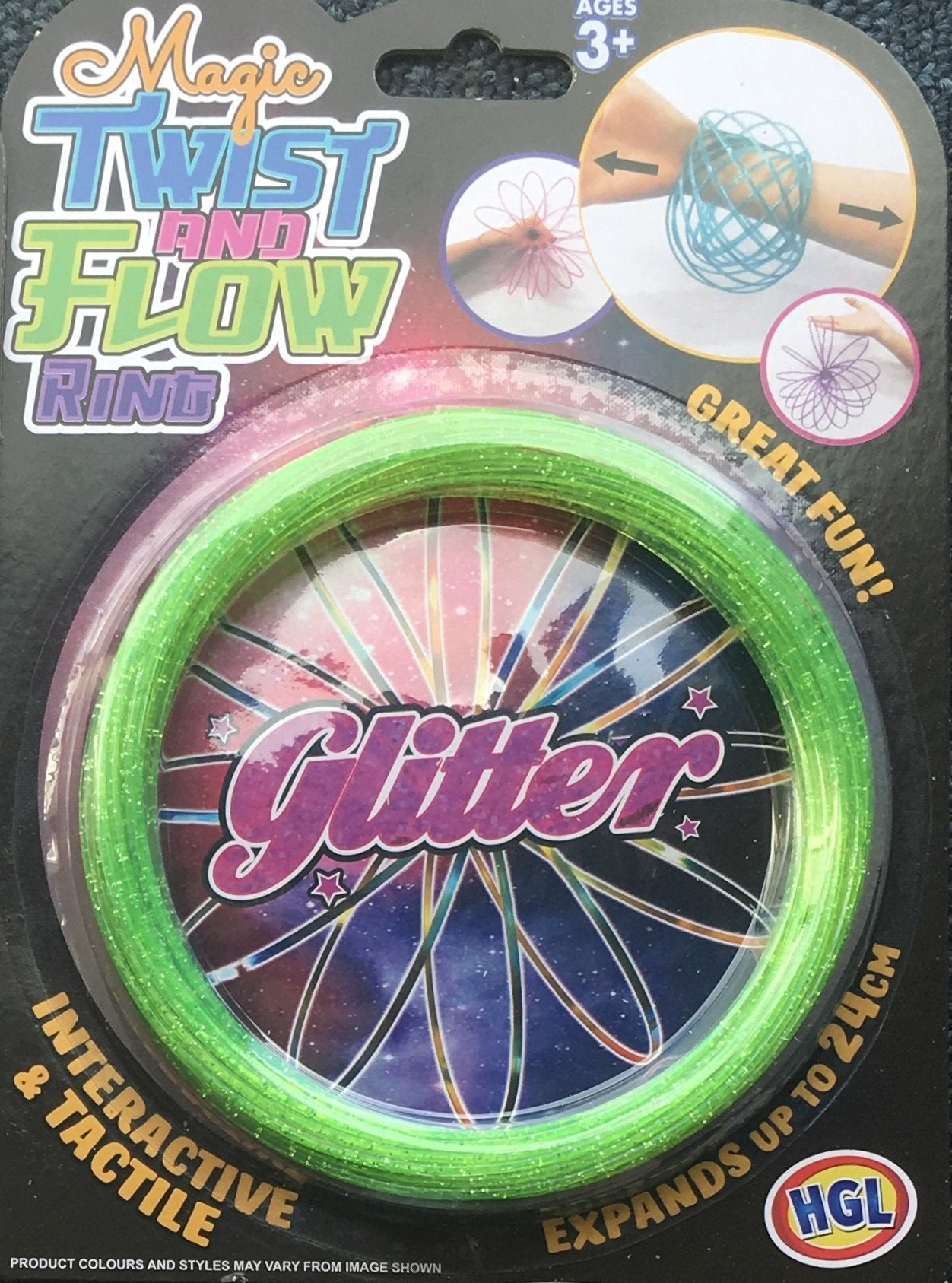 HGL Twist Movers Plastic Glitter