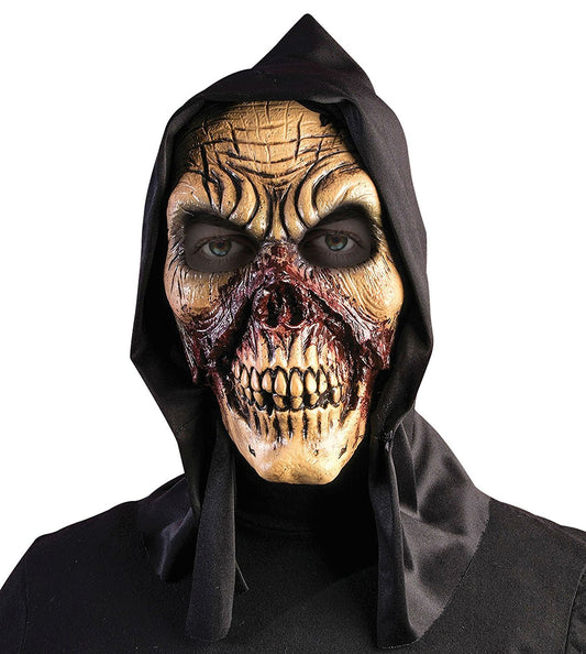 Bristol Novelty Hooded Bloody Skull Mask, One Size