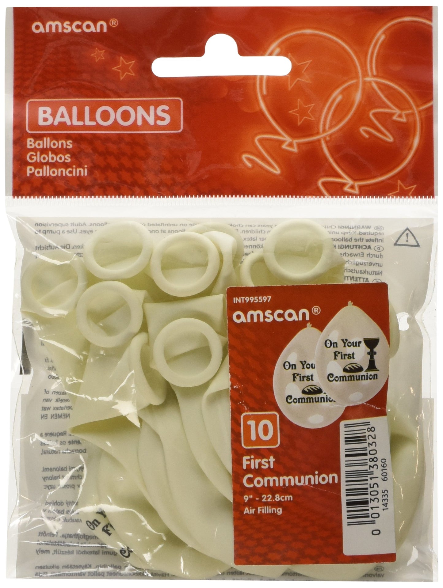 First Communion Latex Balloons - 22.8cm