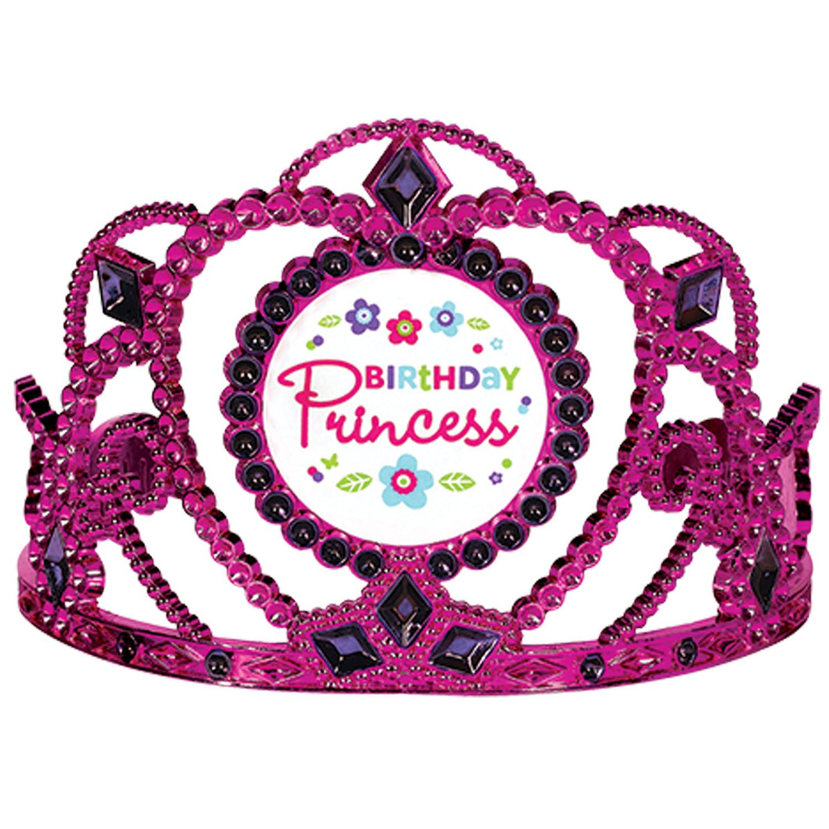 Pink and Teal Birthday Princess Tiaras