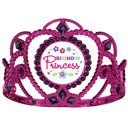 Pink and Teal Birthday Princess Tiaras