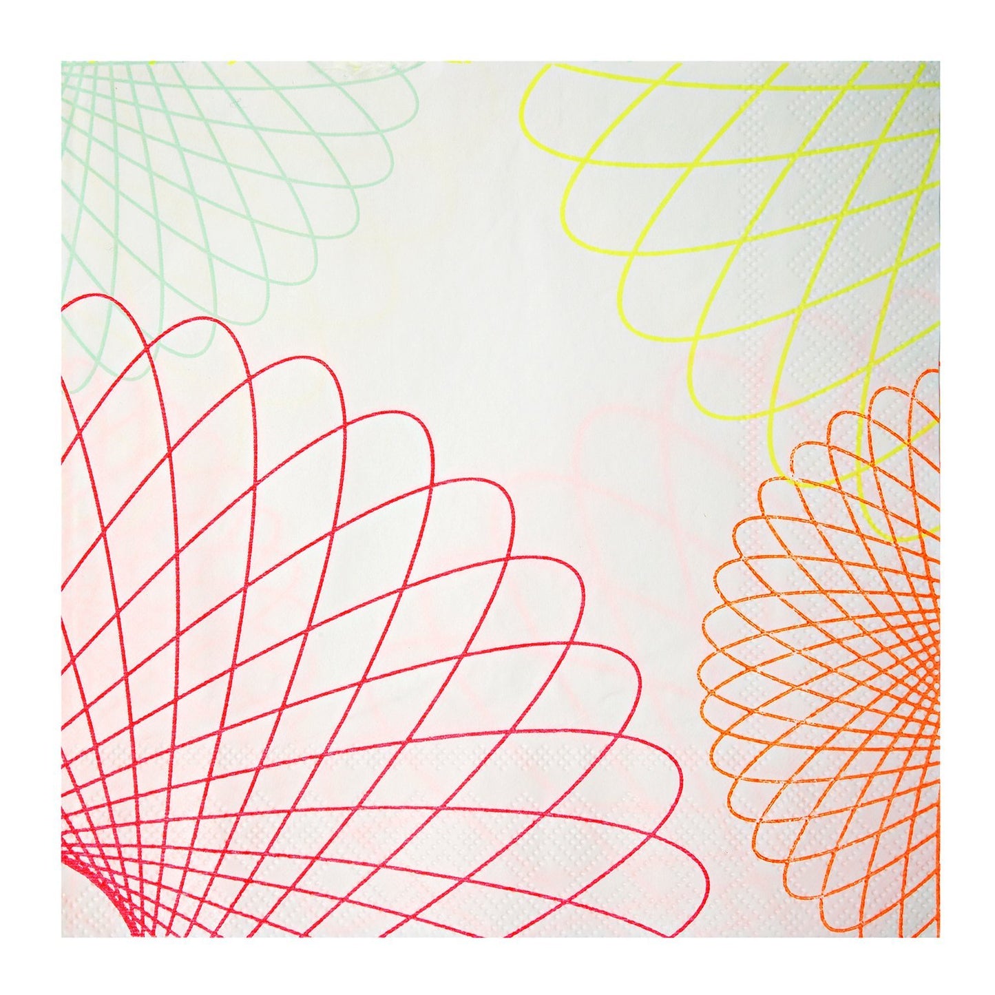 Meri Meri Neon Spiro Party Napkins, Set of 20 (Large)