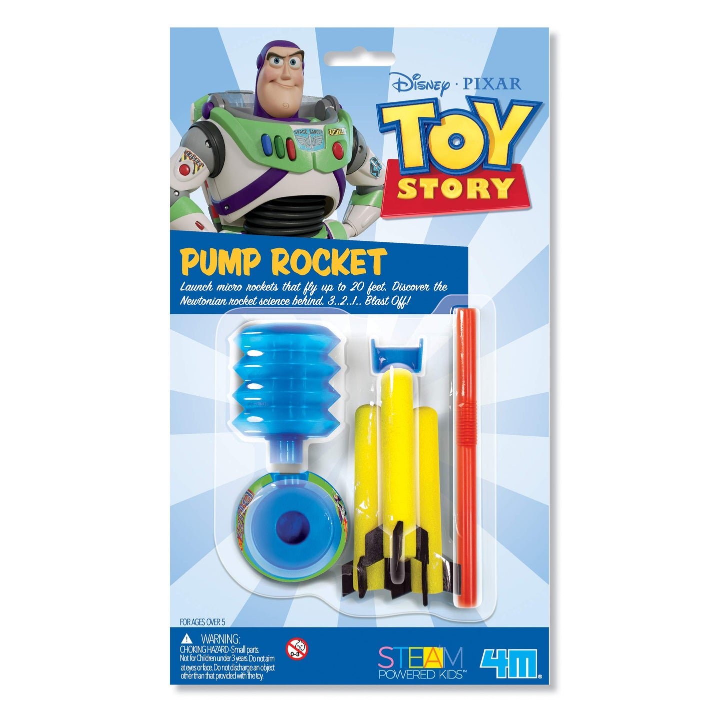 4M Disney Toy Story Buzz Light Year Pump Rocket