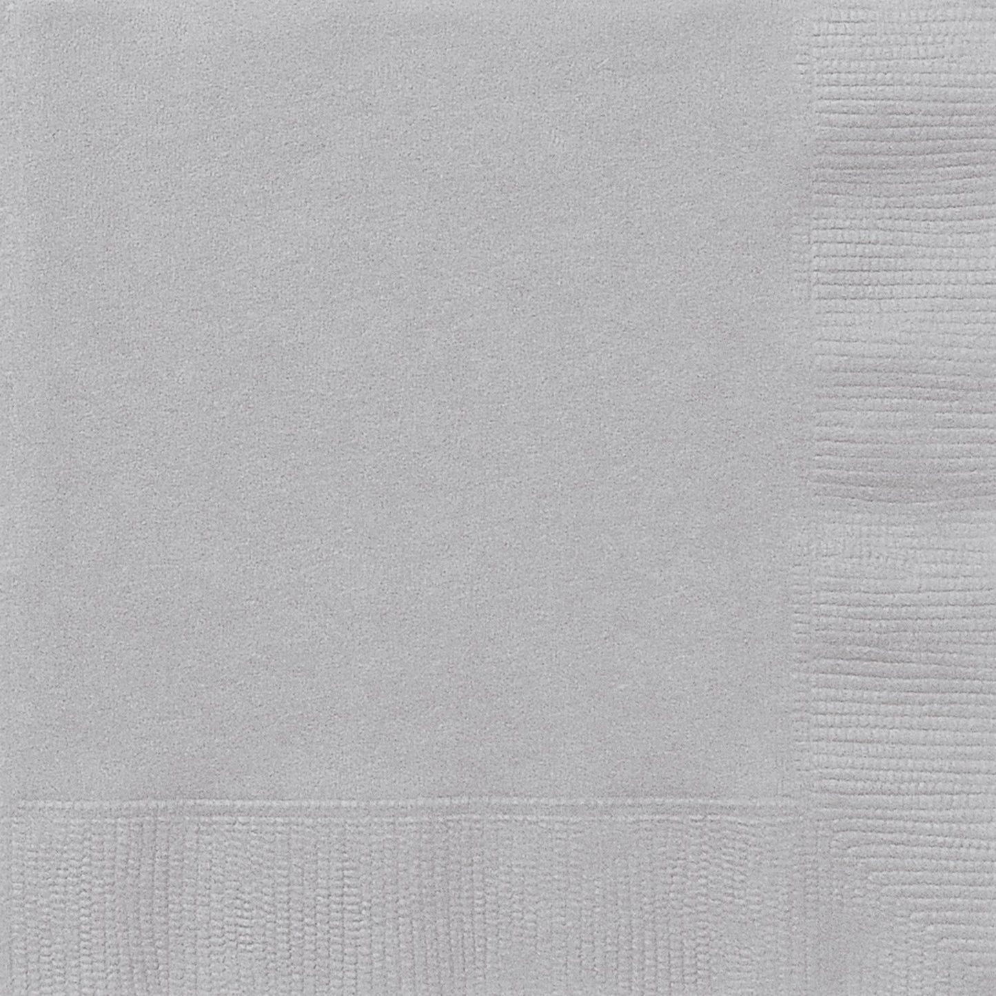 Unique dinnerware Solid Luncheon Napkins | Pretty Silver Color Theme | 20ct, Pack of 20