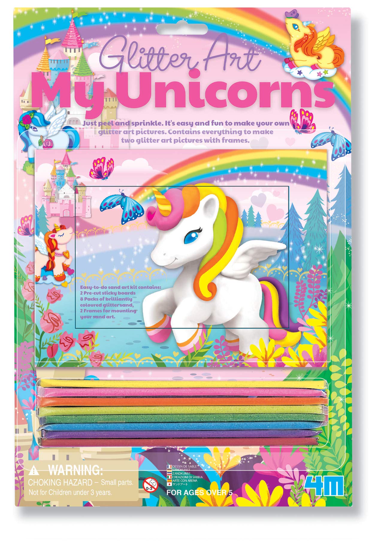 4M Unicorn Glitter Sand Art Unit, Multi Colour