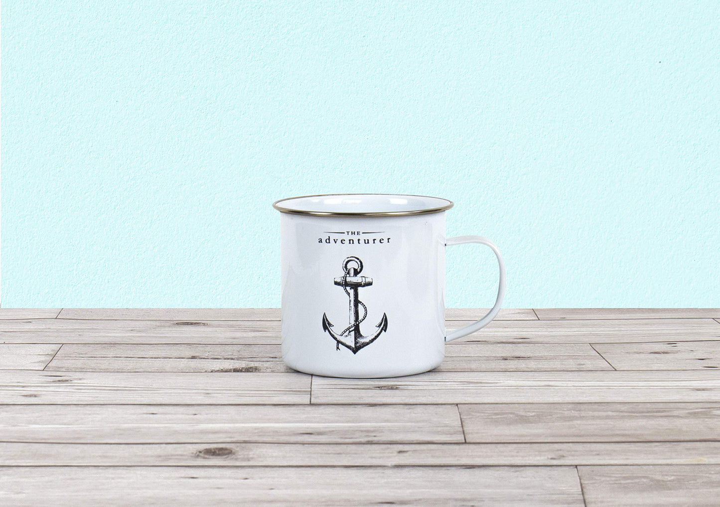 Gift Republic Victoriana Enamel Mug the Adventurer