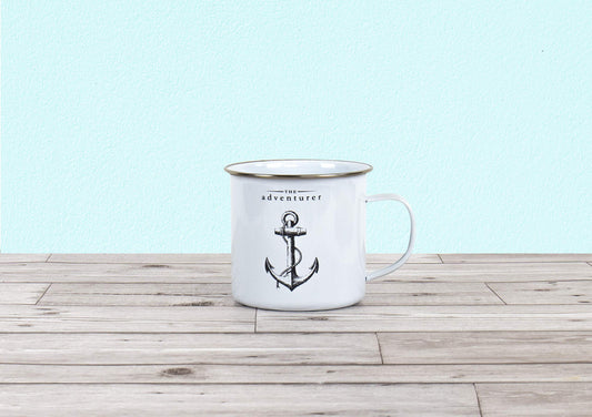 Gift Republic Victoriana Enamel Mug the Adventurer