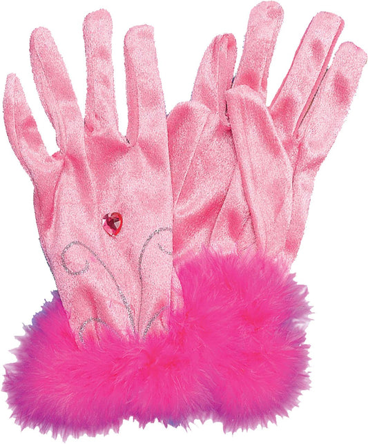 Pink Short Gloves + Marbou ***