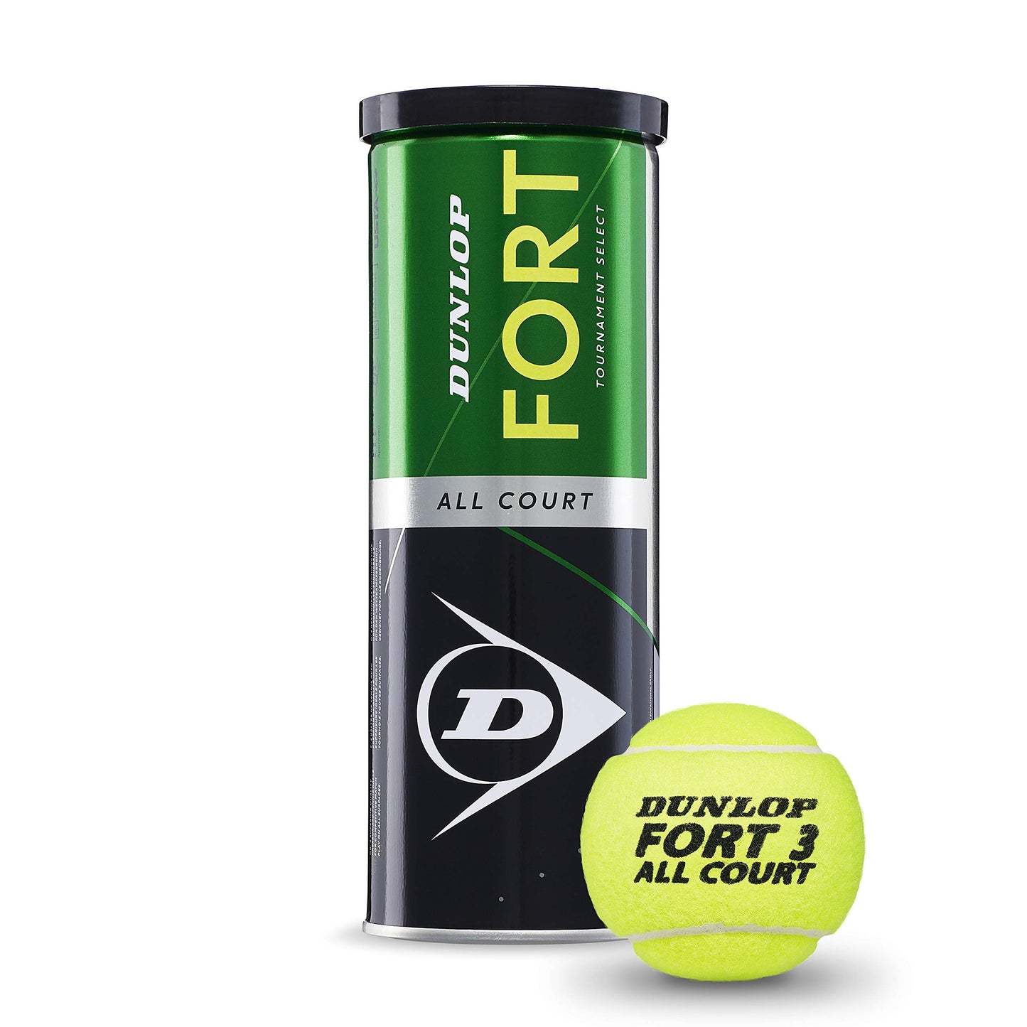 Dunlop Tennis Ball Fort All Court TS - for Clay, Hard Court and Grass (1 x 3 Tin)