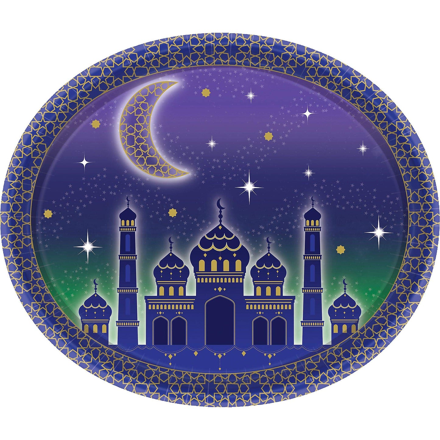 Amscan Oval 30Cm Paper Plate Eid