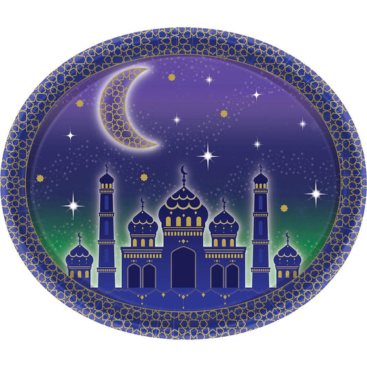 Amscan Oval 30Cm Paper Plate Eid