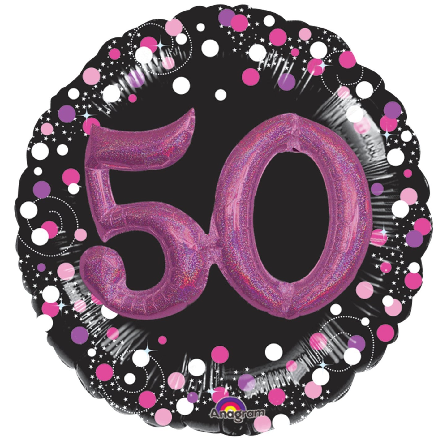 Pink Celebration 50 Foil Multi-Balloons