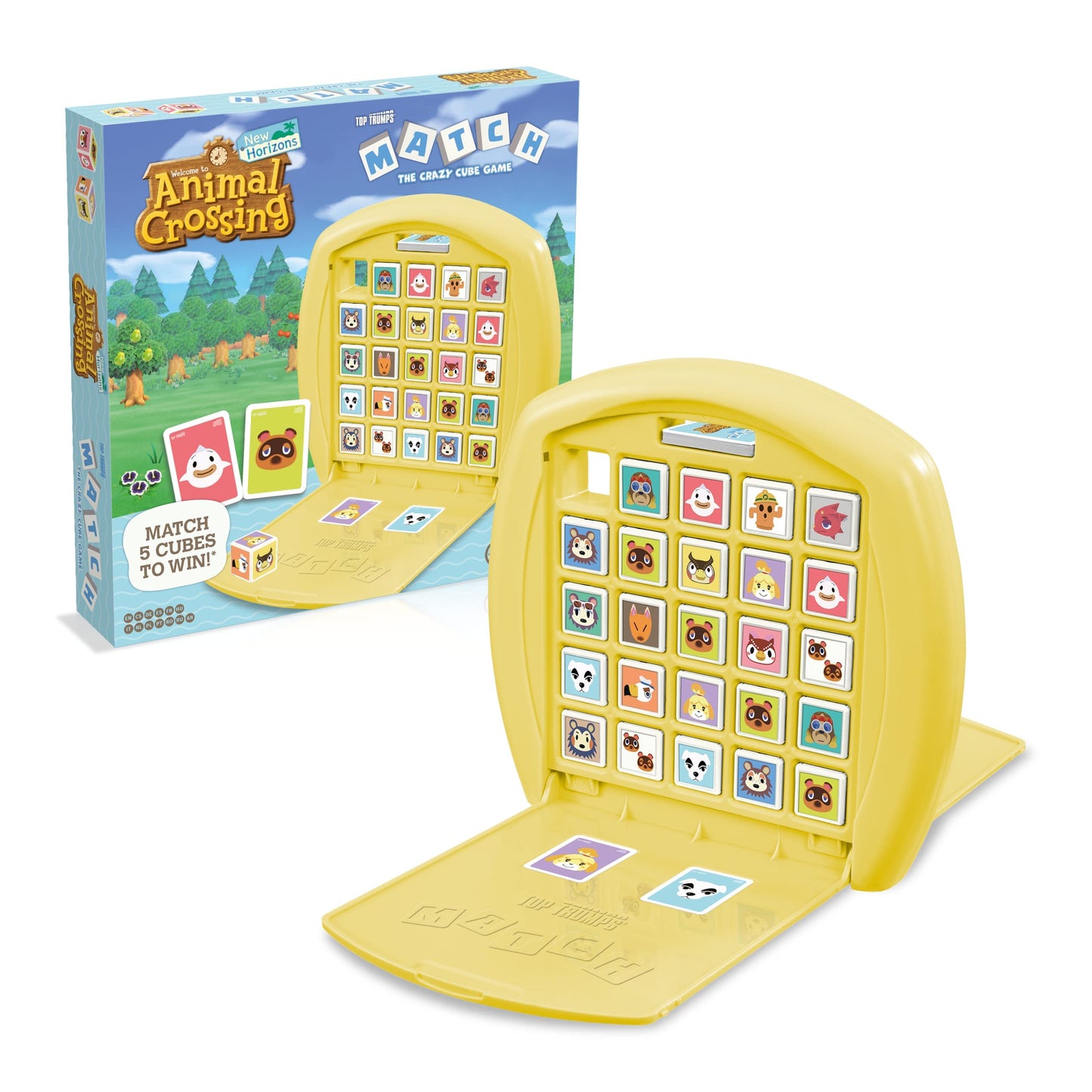 Top Trumps Match Animal Crossing Match Board Game, Play with 15 of your favourite characters including Slider, Gulliver and Flick, great travel game easy to transport, 2 player game for ages 4 plus