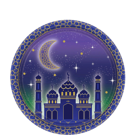 Amscan Round 18Cm Paper Plate Eid