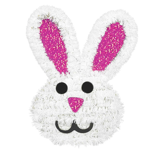 3D Tinsel Bunny Decorations 12cm x 15cm